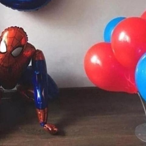 3D Spiderman Hero  ballong med stor 6 tall folie balong