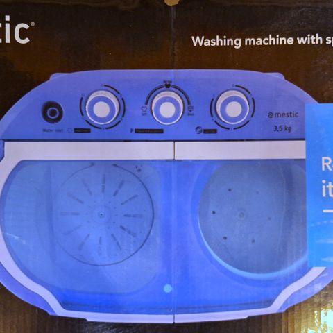 Vaskemaskin for camping, båtliv eller på hytten - Mestic