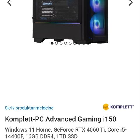 Komplett-PC Advanced Gaming i150