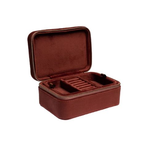 Dark velvet jewellery box, smykkeskrin