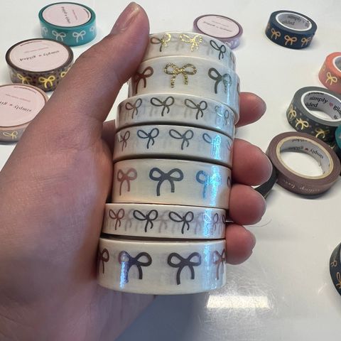 Simple gilded washi tapes