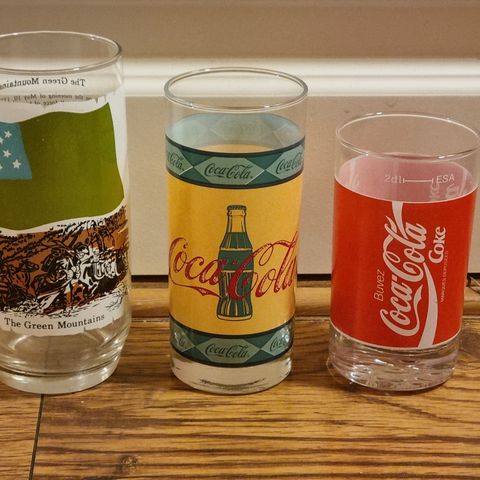 3 stk. Coca-Cola glass