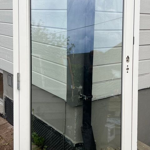 Hel glass / Terasse dør / 90 x 210 cm