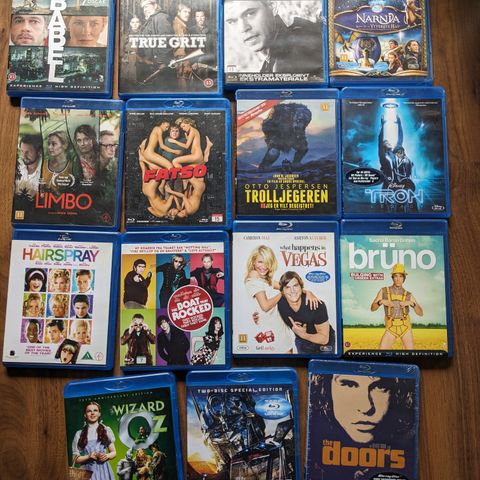 Diverse blu ray filmer