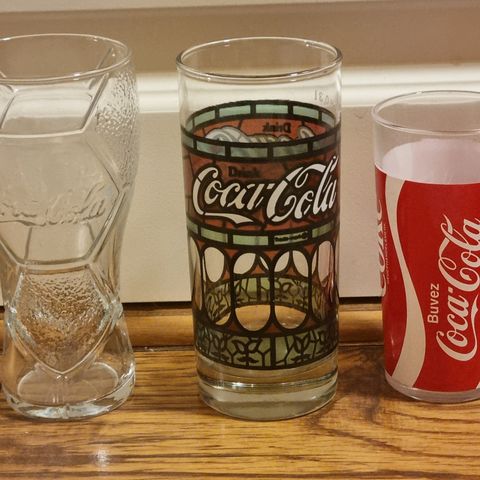 3 Stk. Coca-Cola glass