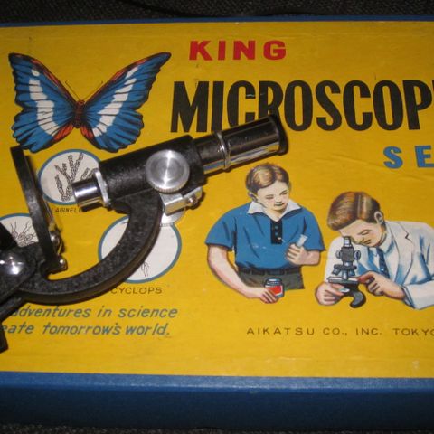 Vintage King Microscope set, Japan