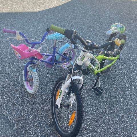 To stk barne sykkel