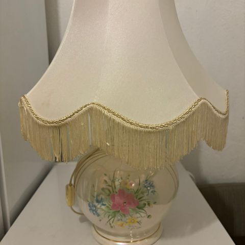 Bordlampe porselen vintage