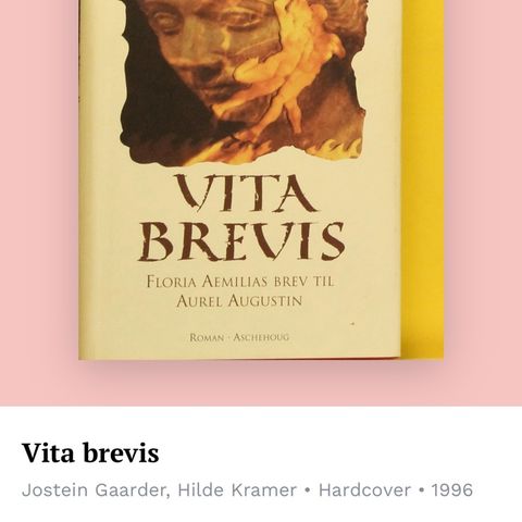 Jostein Gaarder - Vita brevis