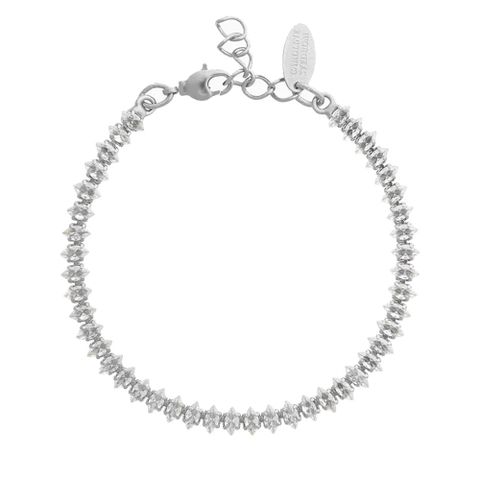 Caroline Svedbom armbånd- Crystal Navette Rhodium