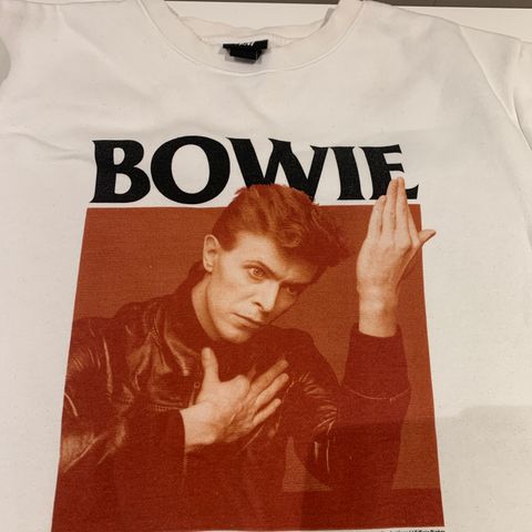 Genser med David Bowie print