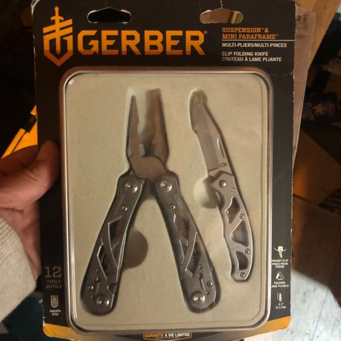 GERBER Multiverktøy + kniv Gaveeske