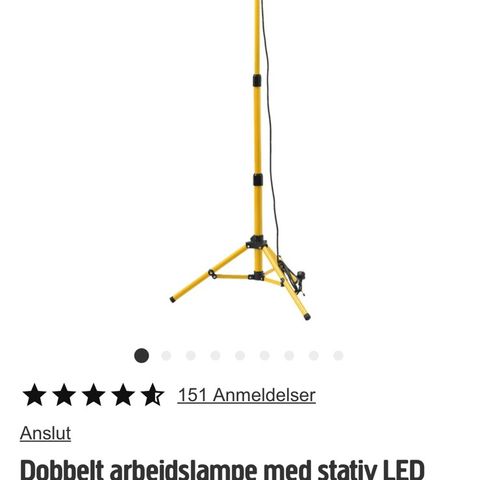 Arbeidslampe 2 x LED