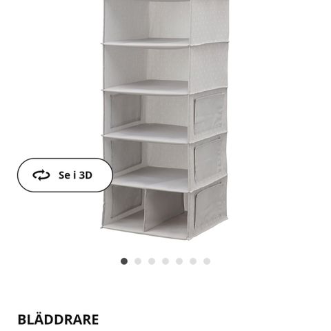 Hengende oppbevaring, Bläddare fra ikea