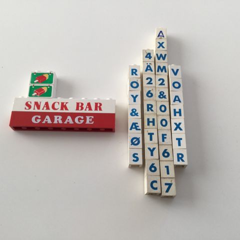 LEGO - vintage skilt og bokstaver
