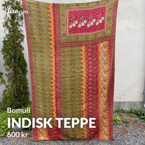 Vintage indisk teppe