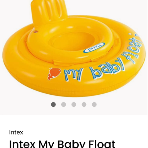 Baby float fra intex