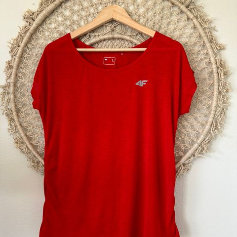 T-shirt til trening L sport rød bluse