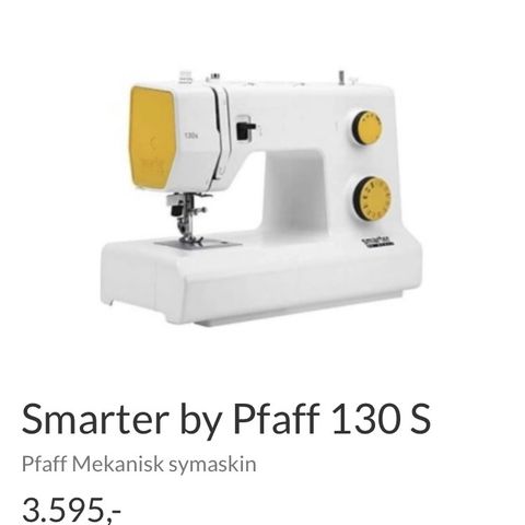 Ubetydelig brukt Pfaff smarter symaskin
