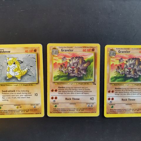 Pokemonkort First Edition, Rare, Uncommon og Common