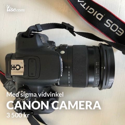 Canon eos 700d Med sigma vidvinkel