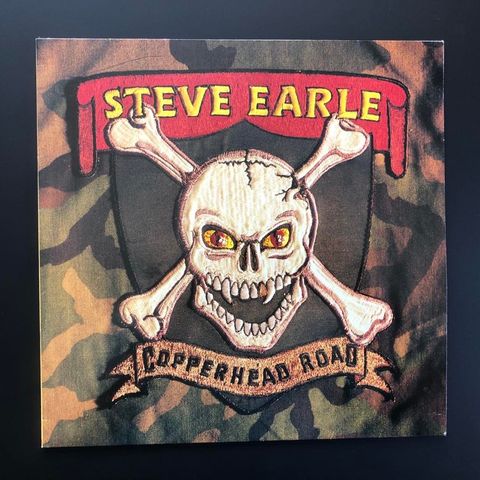 STEVE EARLE "Copperhead Road" 1988 vinyl LP.  Flott eksemplar!