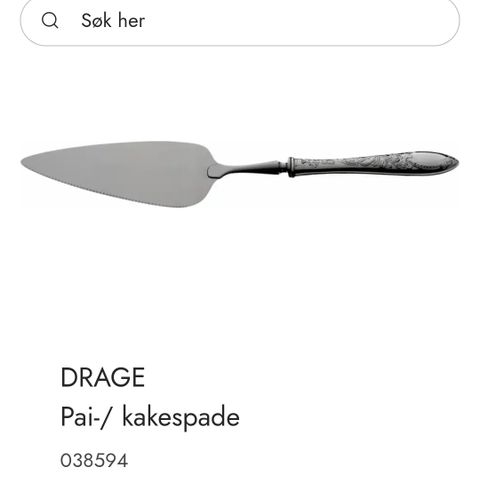 Drage sølvbestikk