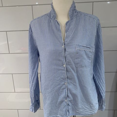 Bluse / skjorte - blå med hvite striper