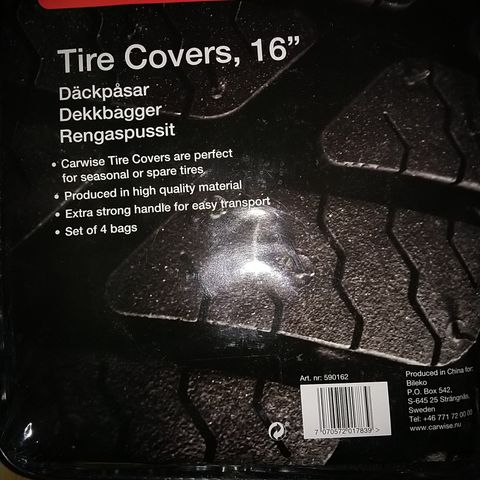 Tire Covers 16 "  4 Stk