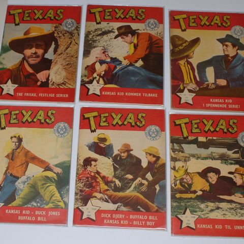 Texas tegneserier 1958-1974 29 stk.