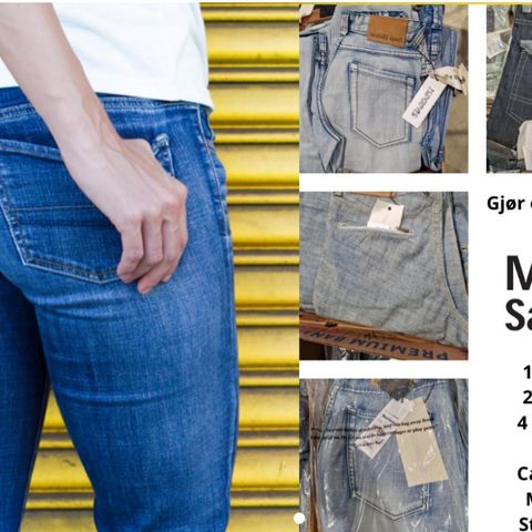 Tømmesalg på merke Jeans hos Megasalg!