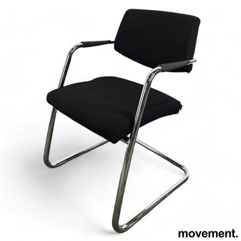 11 stk Konferansestol / besøksstol fra Sitland, modell Passepartout i sort / kro