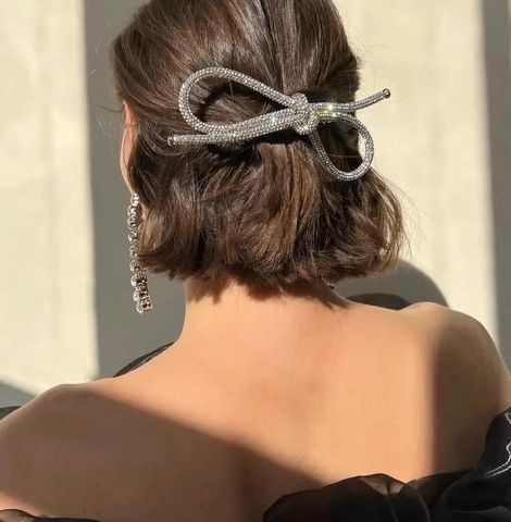 Lady June sølvglitter hårspenne