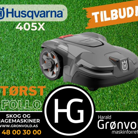 TILBUD! Husqvarna Automower 405x, Vi sender over hele landet!