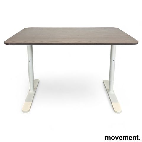 4 stk IKEA Bekant skrivebord i mørk eik / hvitt, 120x80cm, Brukt