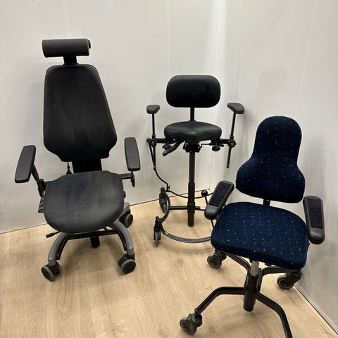 Ergonomiske arbeidsstoler [nyrenset/ gratis levering]