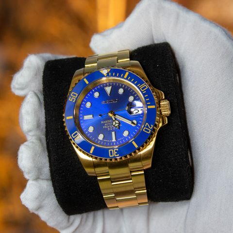 Seiko Gold & Blue Submariner Mod