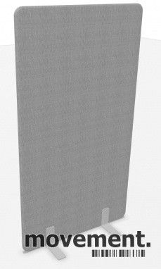 Skillevegg i grått stoff fra Narbutas, 100cm bredde, 180cm høyde, UTSTILLINGSMOD