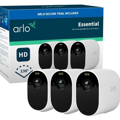Arlo Essential spotlys kamera 3 Pakk