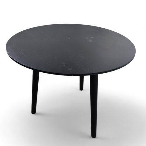 Rundt møtebord / spisebord i sortlakkert eik fra &Traditon, modell InBetween SK3