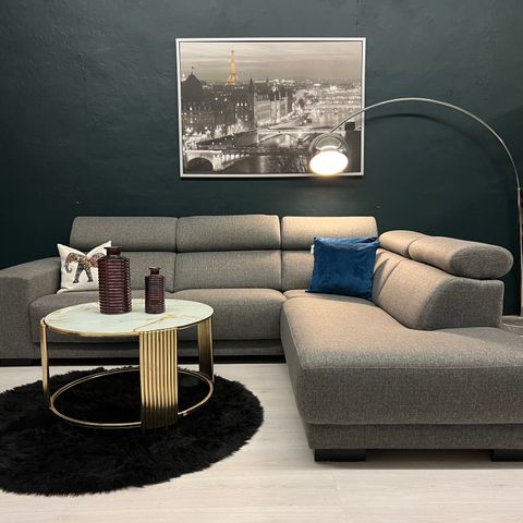 GRATIS LEVERING - SALG! Nyrenset og stilig Lazy design hjørnesofa fra Bohus