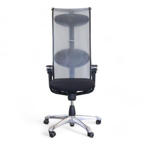 Nyrenset | Sort Håg H09 kontorstol med høy rygg