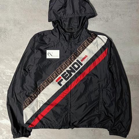 Fendi Nylon Windbreaker Jakke (Strl 52)