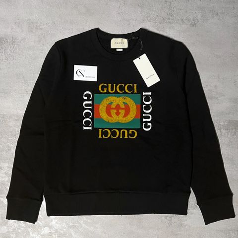 Gucci Distressed Logo Genser