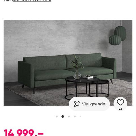 Animal 4-seters sofa (MÅ VEKK, PGA PLASSMANGEL)