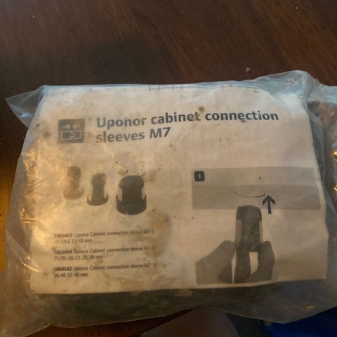 Uponor cabinet connection sleeves m7