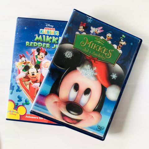 To Walt Disney julefilmer DVD 💛 Mikke Mus og Donald Duck