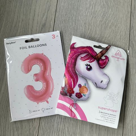 Bursdag ballonger 3 / 🦄