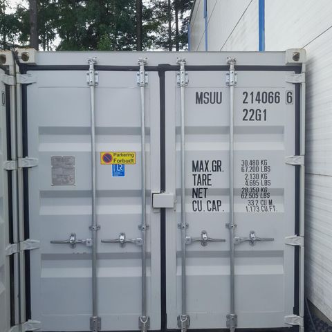 Minilager - lager - 20 fot containere i RÅDE - KARLSHUS for utleie.