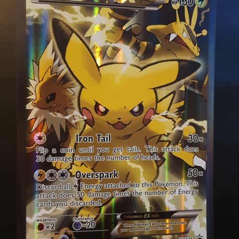 Pikachu EX XY124 Jumbo